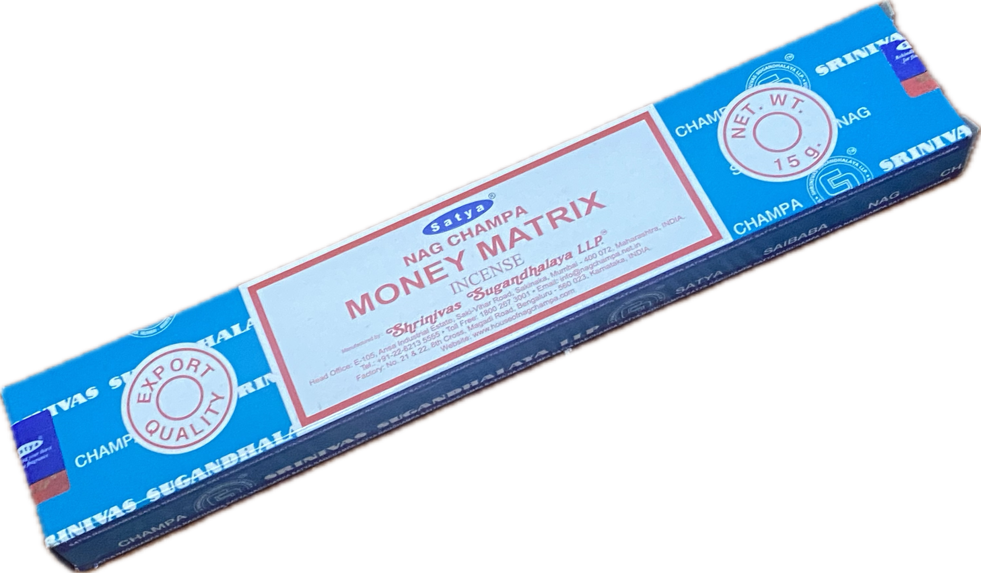 Благовония SATYA Money M (Денежная Матрица), 15гр