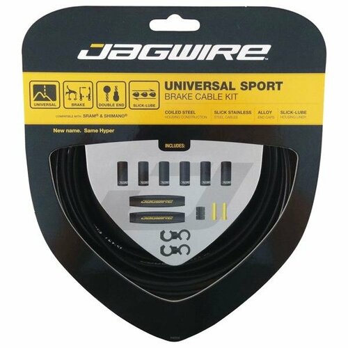 фото Набор рубашек и тросиков тормоза jagwire universal sport brake kit black (uck400)