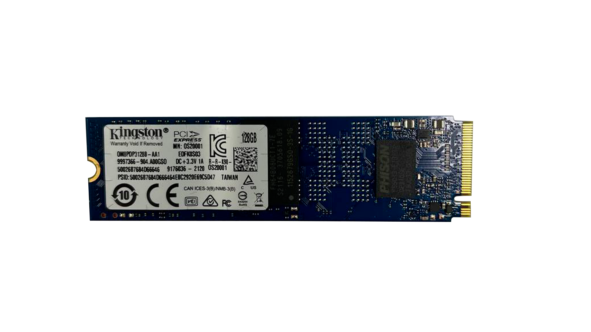 SSD диск 128ГБ M2 Kingston (PCI-E Read 1695 MBytes/Sec Write 609 MBytes/Sec IOPS 4KQD1 47 MBytes/Sec) аналог SA400M8/120G