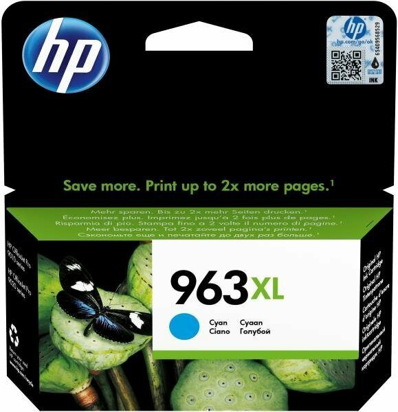 Картридж HP 963XL для HP OfficeJet Pro 901x/902x 1600стр Голубой (3JA27AE)