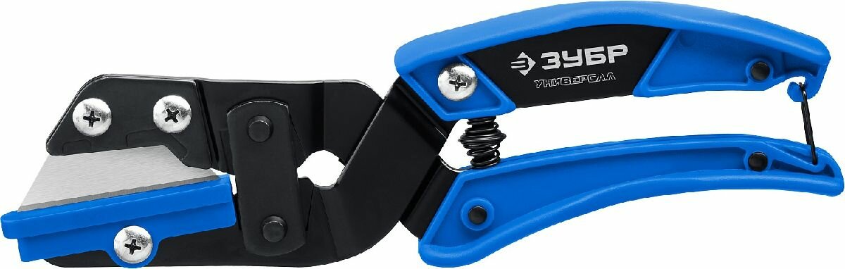 фото Угловые ножницы ЗУБР Универсал со сменным трапециевидным лезвием, для пластмассовых и резиновых профилей (23371)