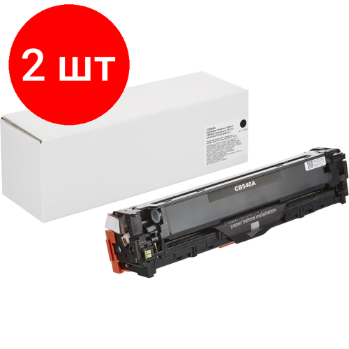 Комплект 2 штук, Картридж лазерный Retech CB540A чер. для HP CLJ CP1215/CP1515n/CM1312 комплект 5 штук картридж лазерный retech cb541a гол для hp clj cp1215 cp1515n cm1312