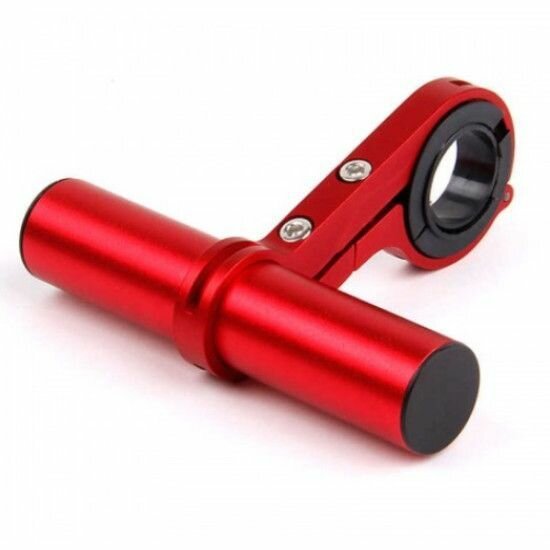 фото Стойка для увеличения места на руле для электросамоката велосипеда красная короткая