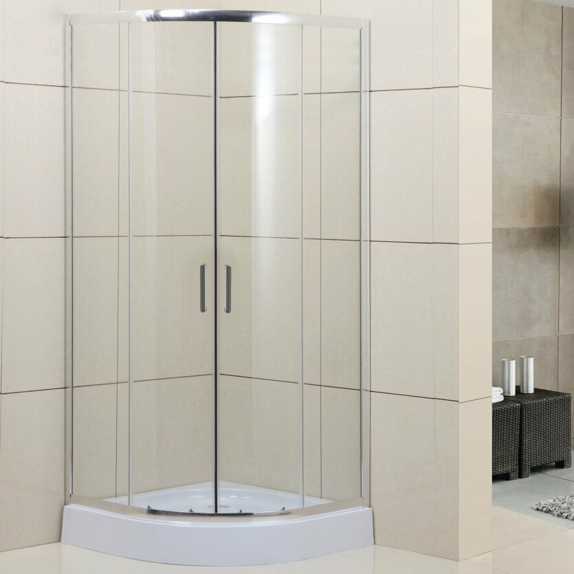 Душевой уголок Belbagno Uno R-2 80х80, стекло прозрачное