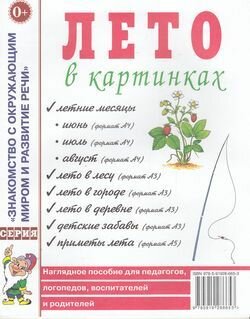 Лето в картинках. Наглядное пособие для педагогов, логопедов, воспитателей и родителей Гном