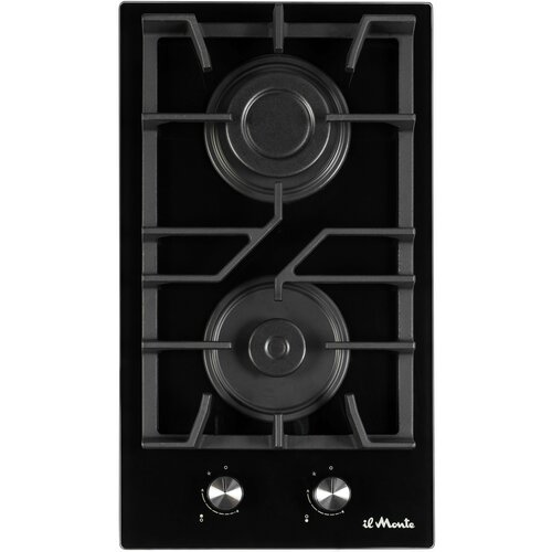 Варочная панель газовая Закаленное стекло 30 см Автоподжиг Чугунные решетки il Monte BH-312G-NSD 1378400₽