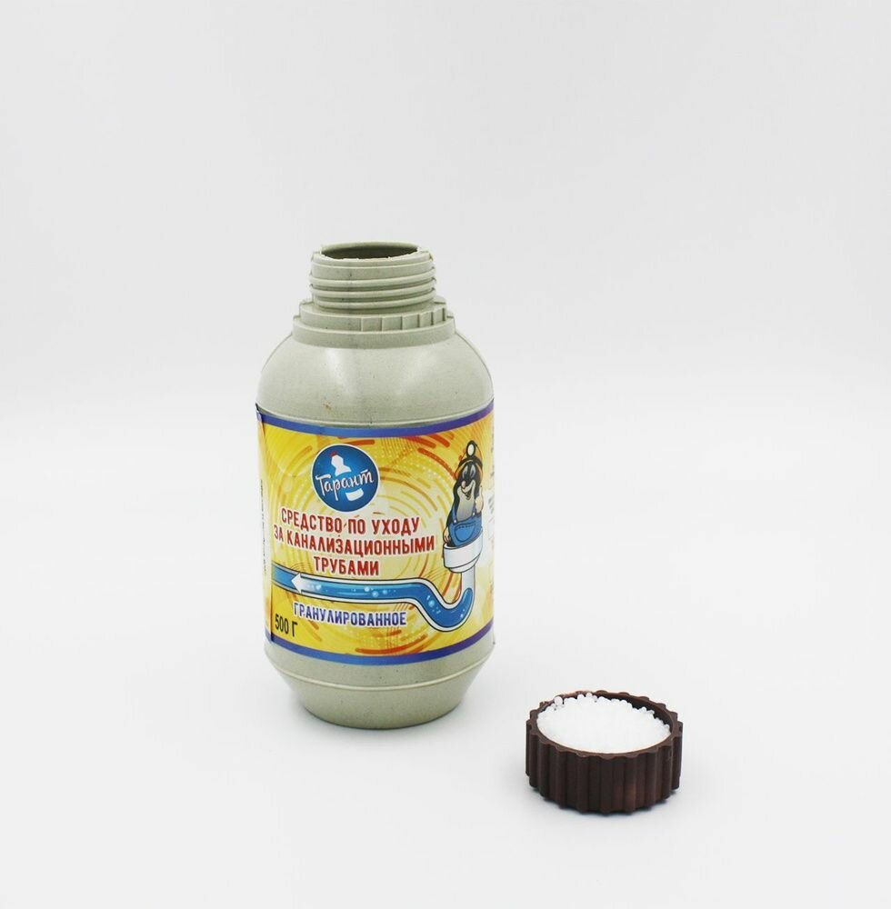 фото Крот, средство по уходу за канализационными трубами, 500 гр. средство от засоров