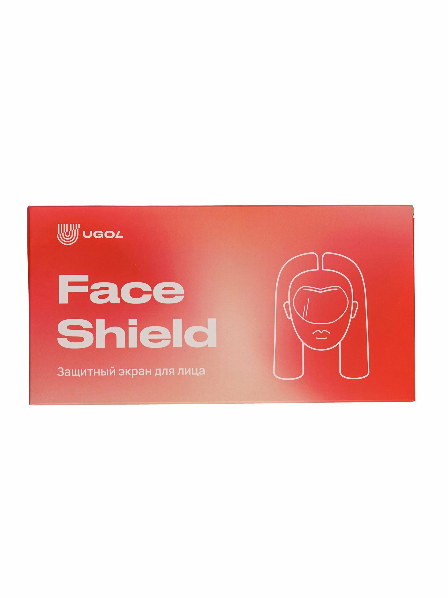 UGOL / Защитный экран для лица, с клеевой полоской, для стрижки и окрашивания (50 шт)