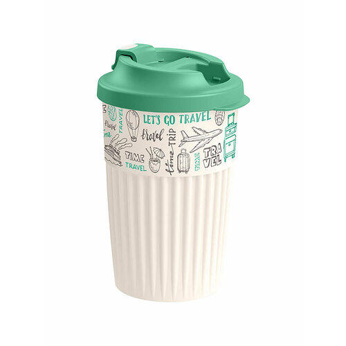 Стакан для горячих напитков Трэвэл с клапаном Restola полипроп 450 мл 1000₽
