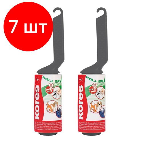 Комплект 7 штук Ролик для чистки одежды Kores запасной блок 2х80 л арт3240202 5630₽