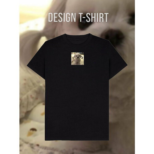 фото Футболка, размер 48, черный design t-shirt