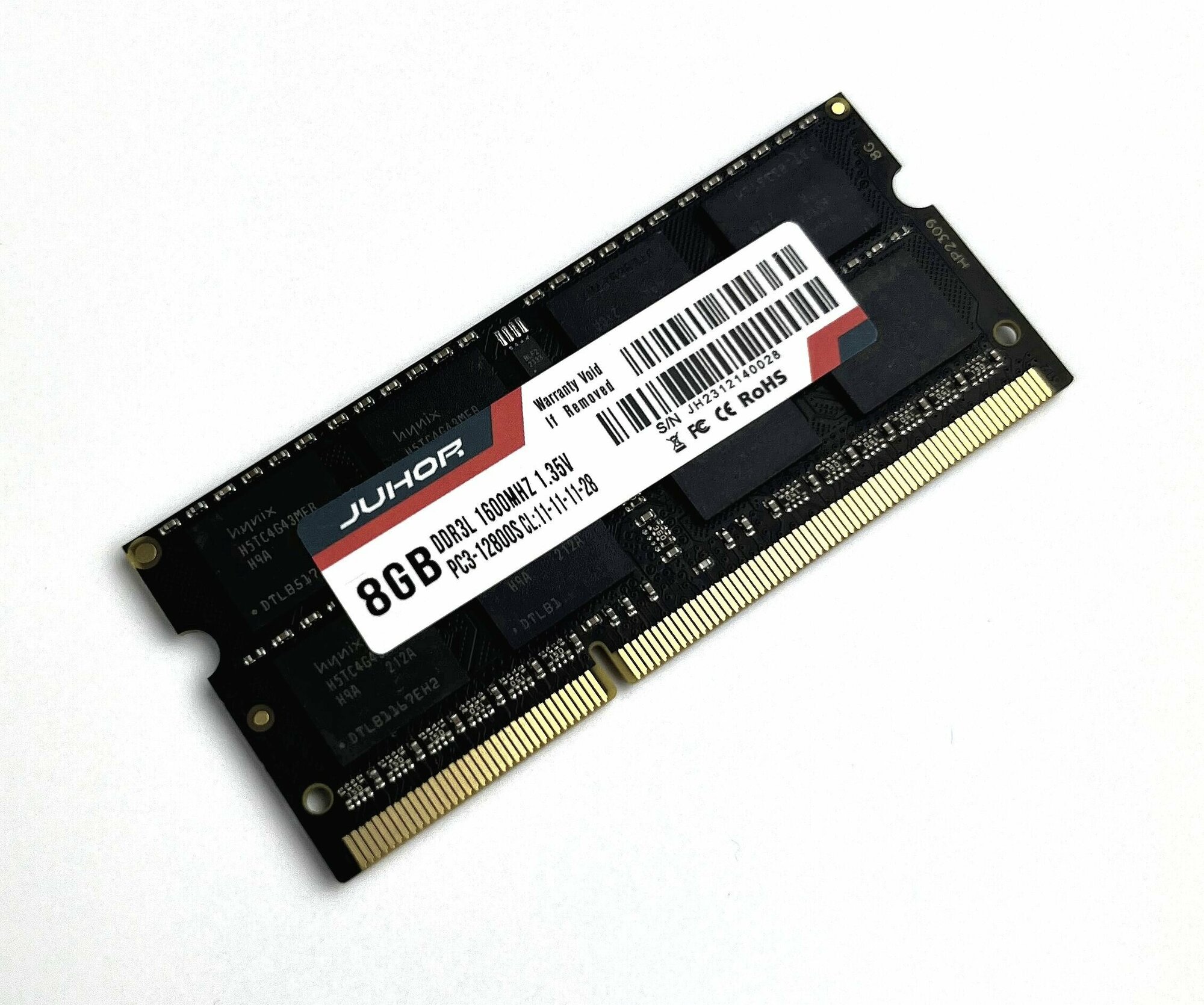 Оперативная память JUHOR 8GB DDR3L 1600MHz PC3-12800 SODIMM