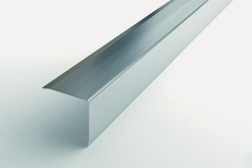 Изображение товара Уголок из нержавеющей стали сатин 15х15мм длина 2700мм, профиль угловой внешний, Лука ПУ 15-1НС.2700.001 (Скошенный край)