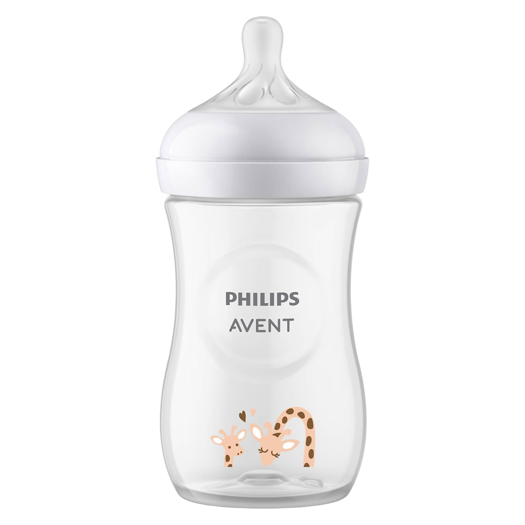 Philips Avent Бутылочка для кормления медленный поток Natural Response 1+ SCY903/66 260 мл 1 шт