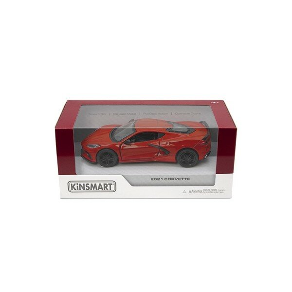 Машинка игрушечная Kinsmart Corvette 2021 1:36 (красная), арт. КТ5432/3