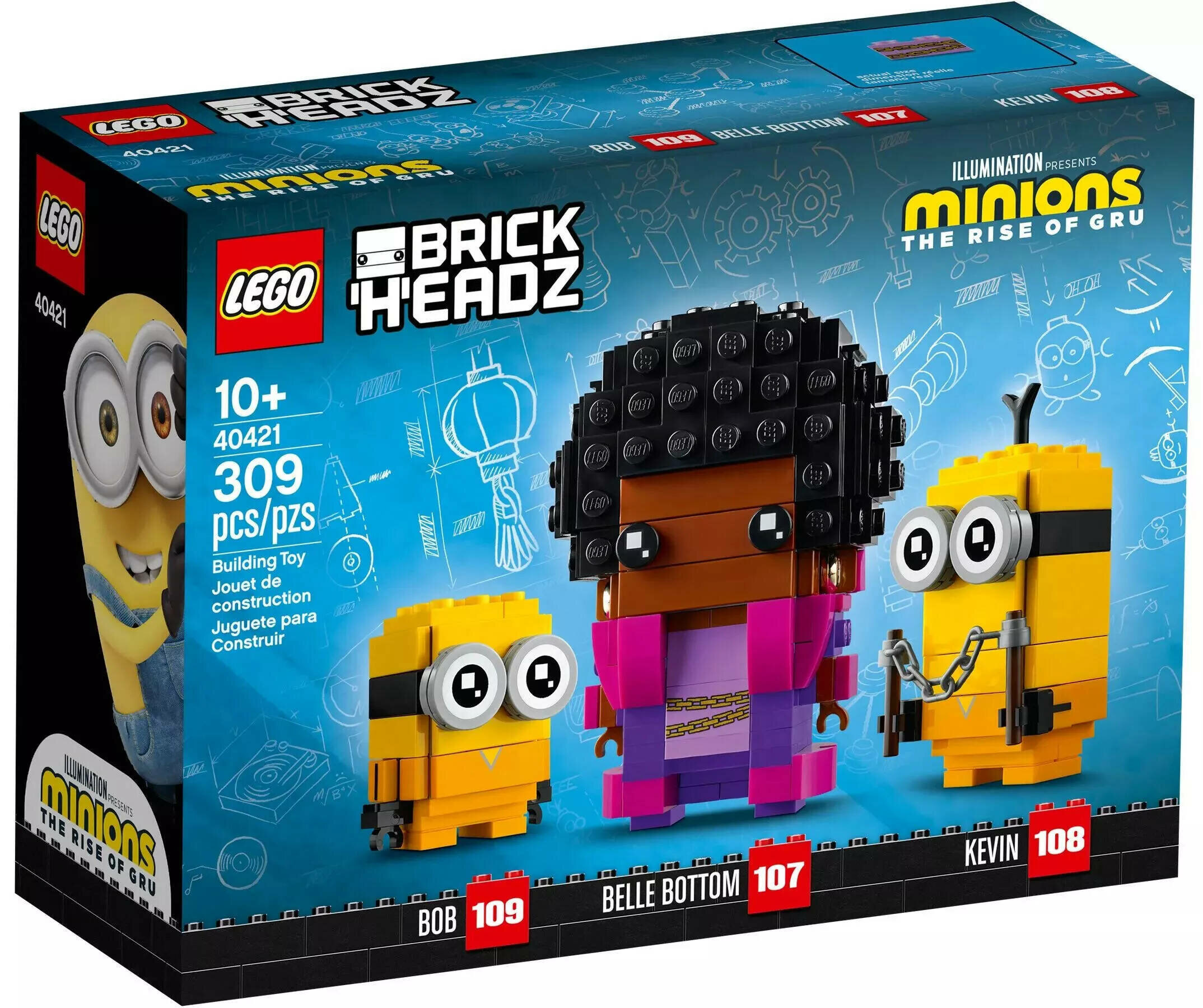 LEGO BrickHeadz 40421 Сувенирный набор Белботтом, Кевин и Боб