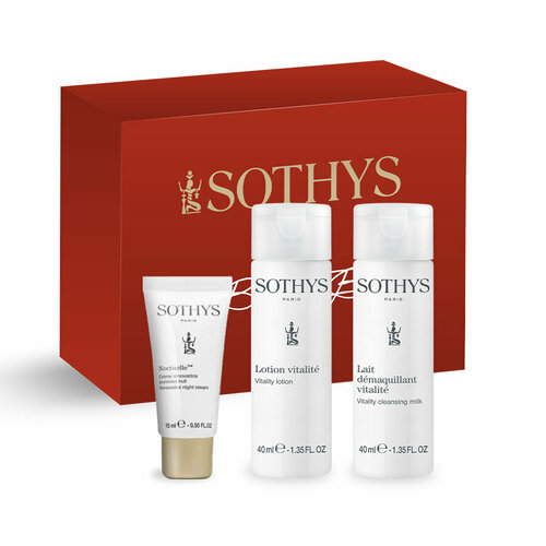 Sothys, Набор косметики: молочко, тоник, ночной крем sothys набор косметики мицеллярная вода молочко тоник