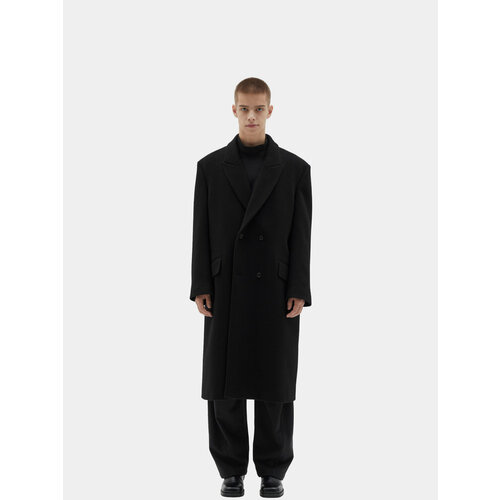 Пальто Brownyard, размер M, черный пальто brownyard силуэт свободный средней длины размер m черный