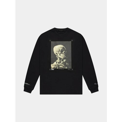 Лонгслив Stampd Skeleton LS Relaxed Tee, размер L, черный