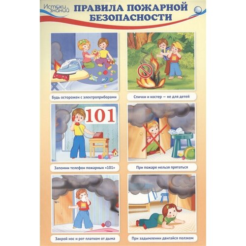 набор мини плакатов уроки безопасности для детей 4 листа текст на обороте а4 2 набора Комплект познавательных мини-плакатов Уроки безопасности для детей