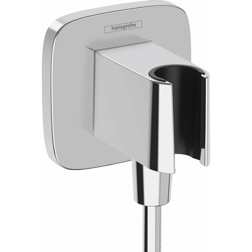 Подключение для душевого шланга с держателем Hansgrohe FixFit Q 26887000 подключение для душевого шланга с держателем hansgrohe fixfit q 26887670