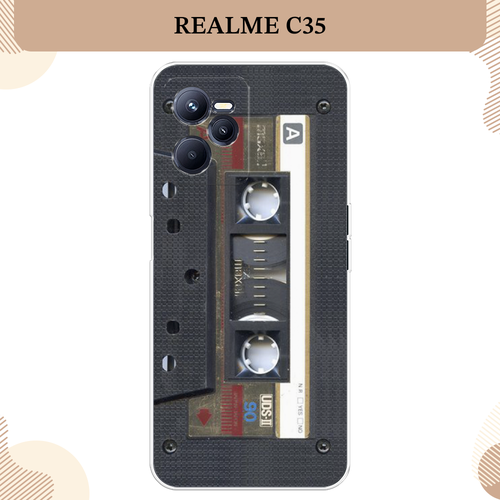 Силиконовый чехол Пленочная кассета на Realme C35 / Реалми С35 силиконовый чехол пленочная кассета на realme 12 реалми 12 плюс