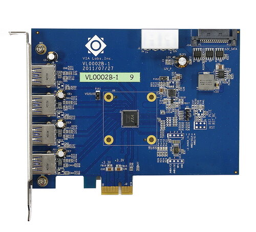 USB-контроллер VIA VL800 (4 x USB 3.0 PCI-E x1 rev.2.0)