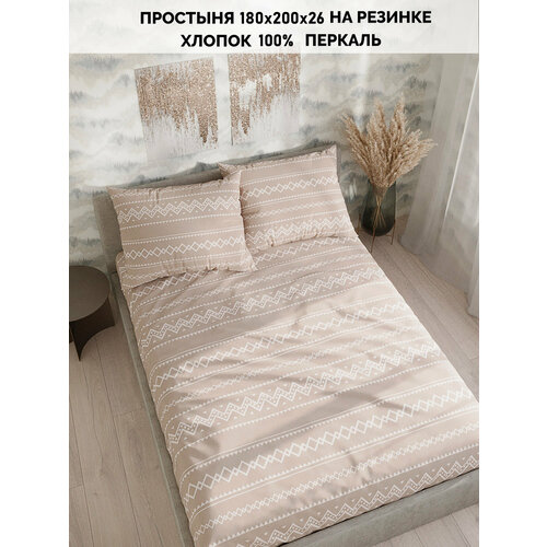 Простынь на резинке Кот Коттон 