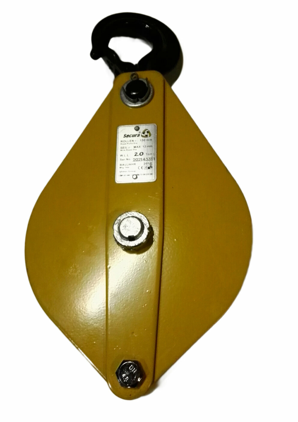 Блок монтажный Secura HPB 20 грузоподъемность 2т для тросов диаметром до 13 мм