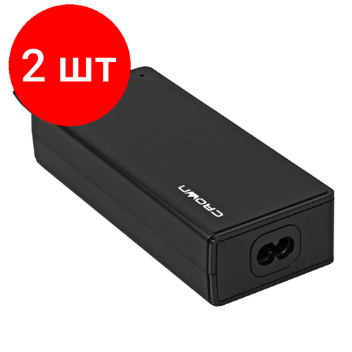 Комплект 2 штук, Зарядное устройство сетевое CROWN CMLC-5006 (14 коннекторов 65W USB QC 3.0)