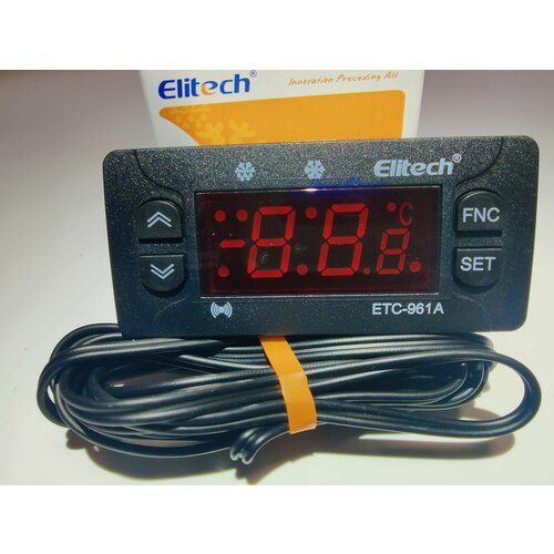 Контроллер Elitech ЕТС 961 (ETC-961A-02) 1 датчик датчик температуры термистора ntc 10k резьба m8 кабель зонда 1 м 2 м 3 м водонепроницаемый