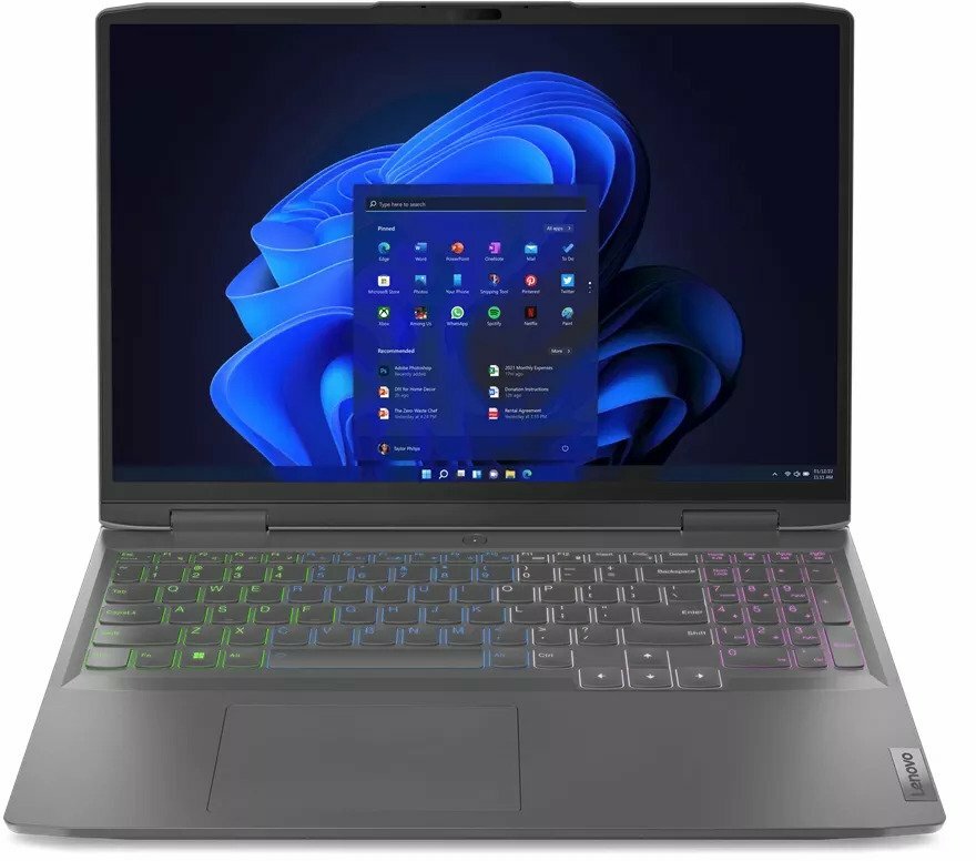 Ноутбук Lenovo LOQ 16APH8 82XW0011US (Intel Core i5-13500H 2.6GHz/16"/1920x1200/8GB/512GB SSD/NVIDIA GeForce RTX 4050 6GB/Win 11)