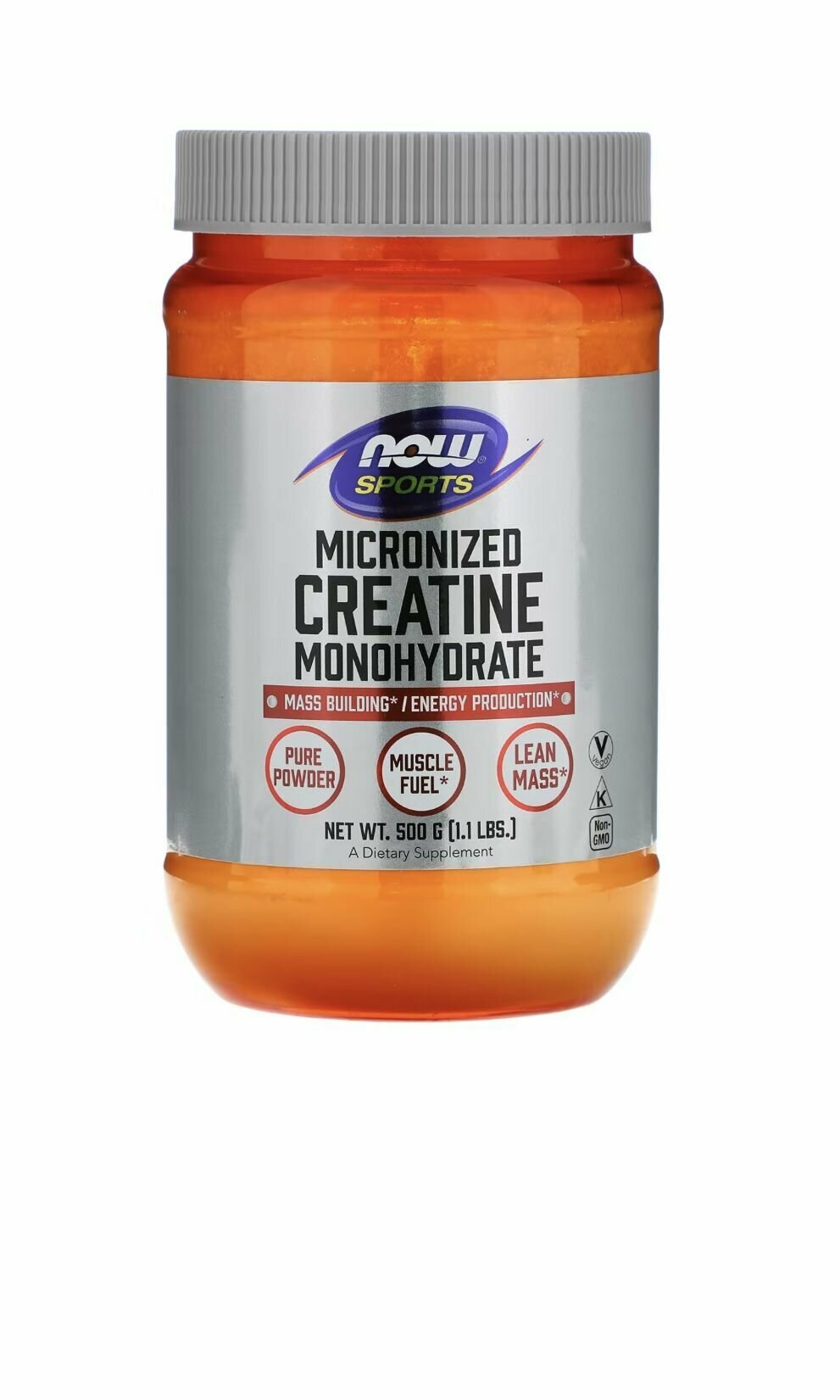 Микронизированный Креатин Моногидрат NOW Micronized Creatine Monohydrate 500 г