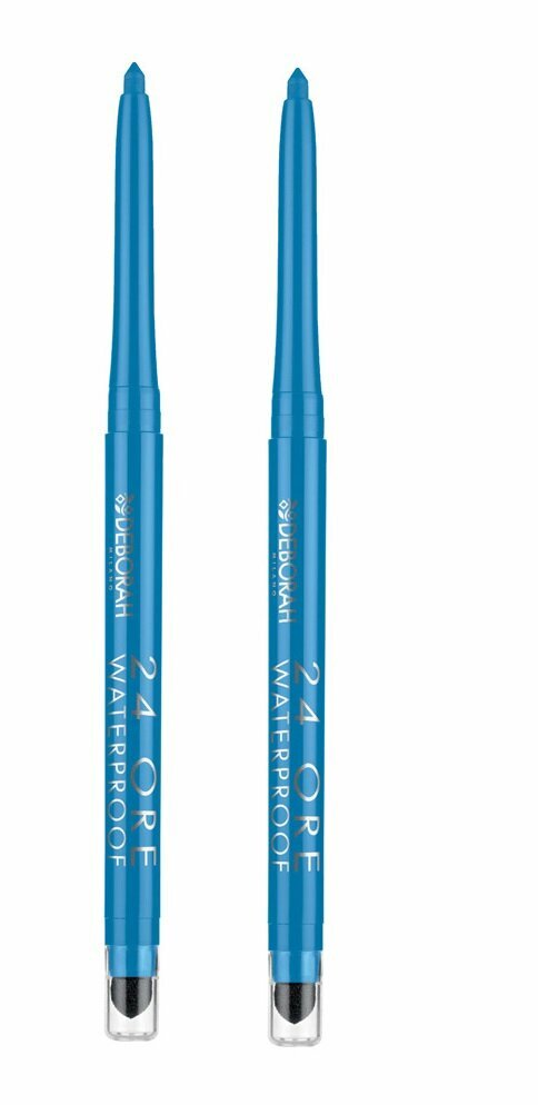 Карандаш для глаз Deborah Milano, 24 Ore Waterproof Eye Pencil, автоматический тон 03 Светло-голубой, 0,5 г, 2 шт.