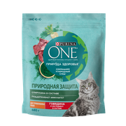 PURINA ONE Природа Здоровья 680 г сухой корм для стерилизованных кошек и кастрированных котов, с высоким содержанием говядины