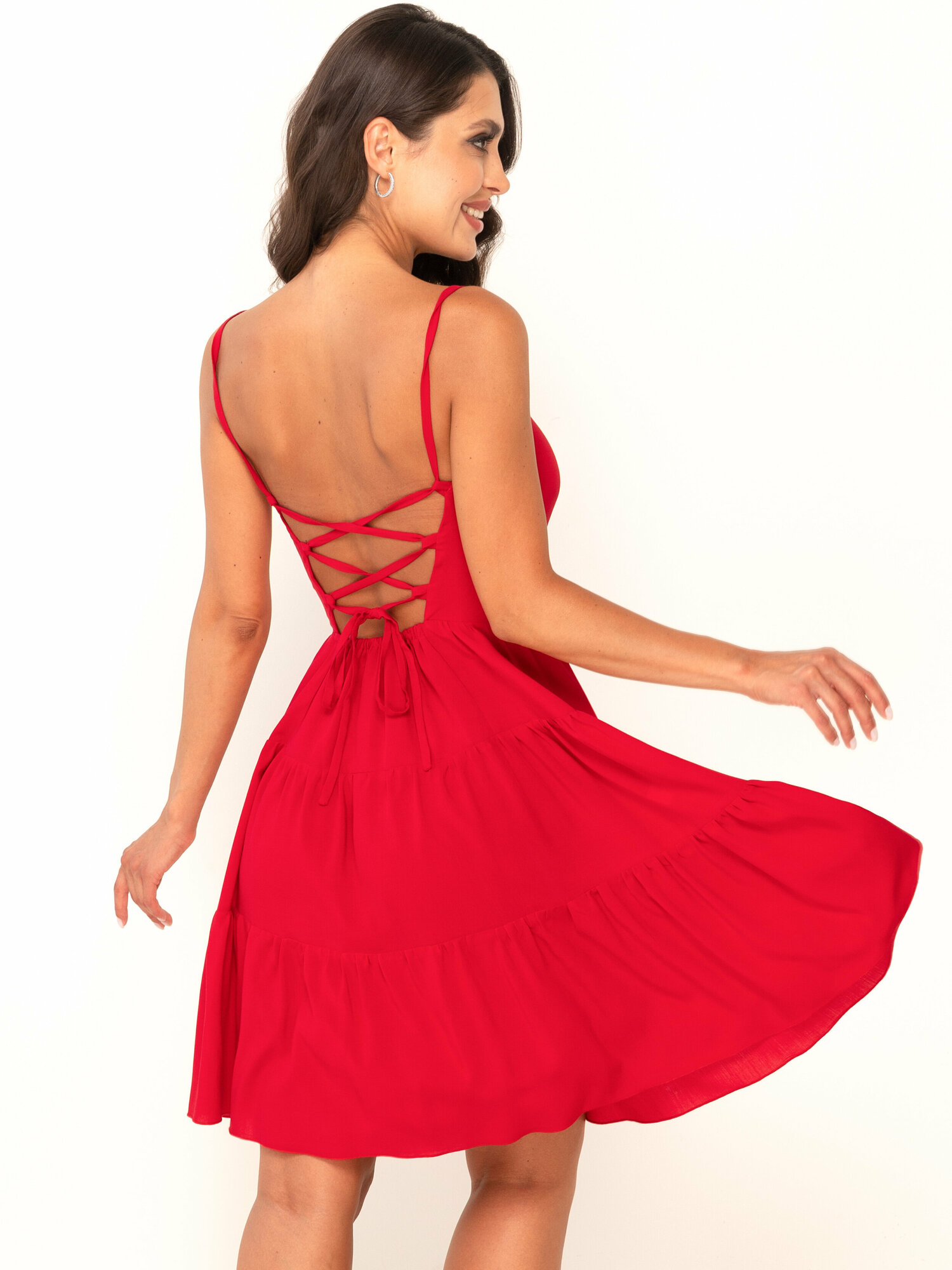 Платье MELLORY dress Мальта, размер L, красный