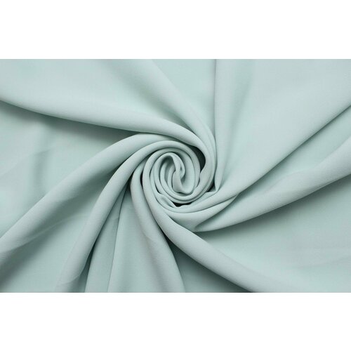 Ткань Креп плательный мятного цвета, ш142см, 0,5 м