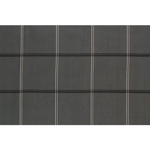 Ткань подкладочная Zegna чёрно-голубая в клетку, ш132см, 0,5 м