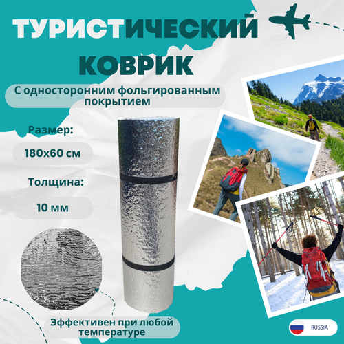 фото Туристический коврик, каремат походный,180*60*10мм термоковрик travokosovv