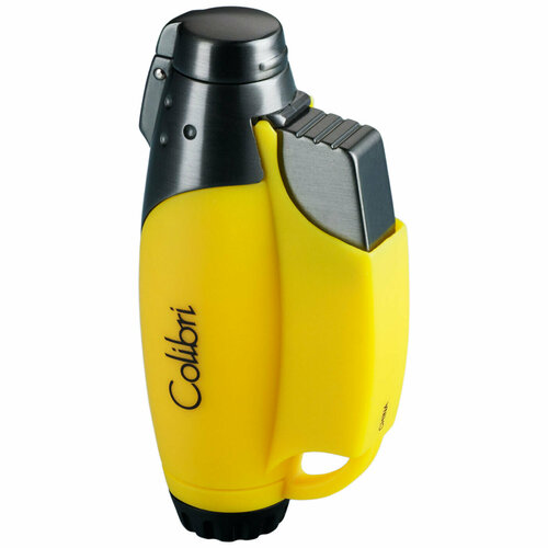 Зажигалка газовая турбо Colibri OF LONDON Jet 2 Yellow зажигалка газовая турбо colibri of london flint jet blue lacquer