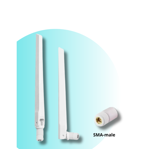 Антенна для роутеров 5dbi SMA-Male, 2 штуки антенна для модема роутера 3g 4g усиление 5dbi ts9