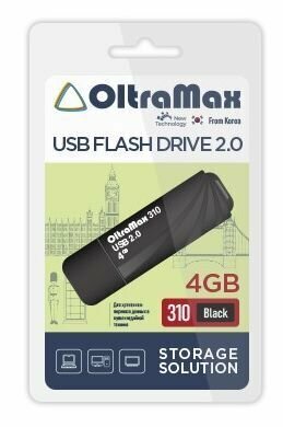 USB флэш-накопитель (OLTRAMAX OM-4GB-310-Black)