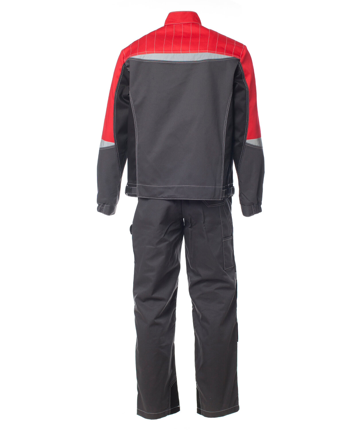 Костюм мужской «формула» куртка, полукомбинезон цвет: т. серый /красный/чёрный, Размер 44-46 (88-92) Рост 170-176