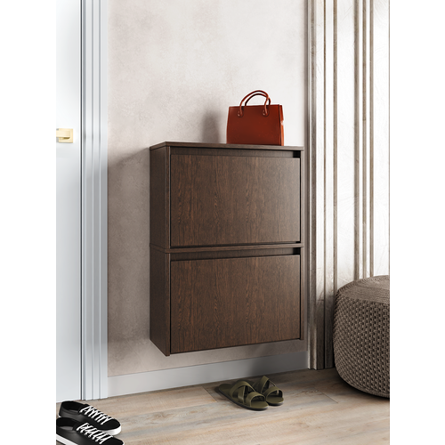 Обувница в прихожую закрытая подвесная