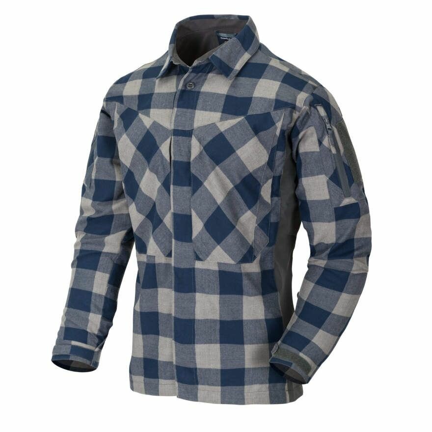 Рубашка MBDU Flannel Helikon, цвет SLATE BLUE CHECKERED (M)