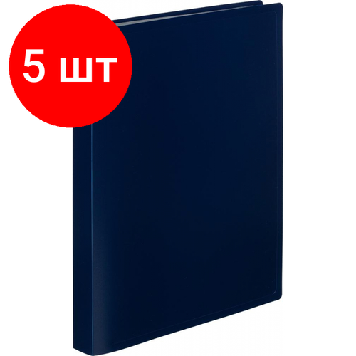 Комплект 5 штук, Папка файловая 40 ATTACHE 055-40Е синий attache набор черных файловых папок 055 40е 40 файлов 2 штуки