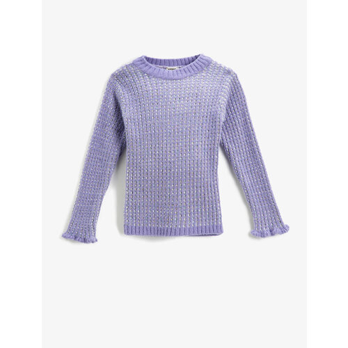 Джемпер KOTON, размер 7-8 лет, лиловый свитер koton размер 7 8 лет лиловый