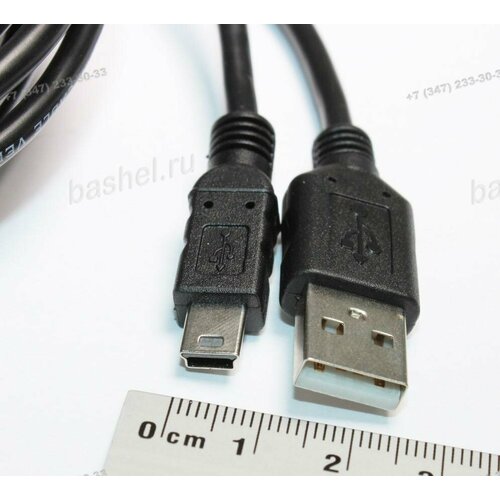 компьютерный шнур usb2 0 a m usb a m w 1 8m ruichi Шнур USB A(M) - mini USB A(M) 5P DAYTON, 3,0 м, DAYTON