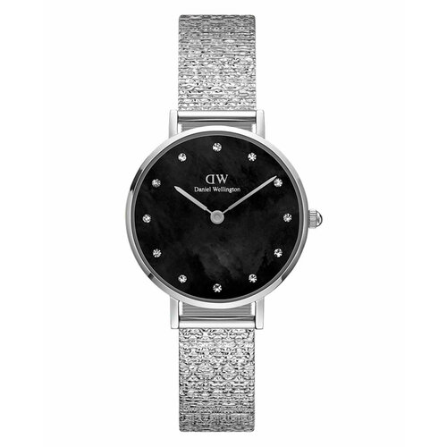 Наручные часы Daniel Wellington DW00100593, черный, серебряный браслет из полированной стали daniel wellington elan bracelet rg l