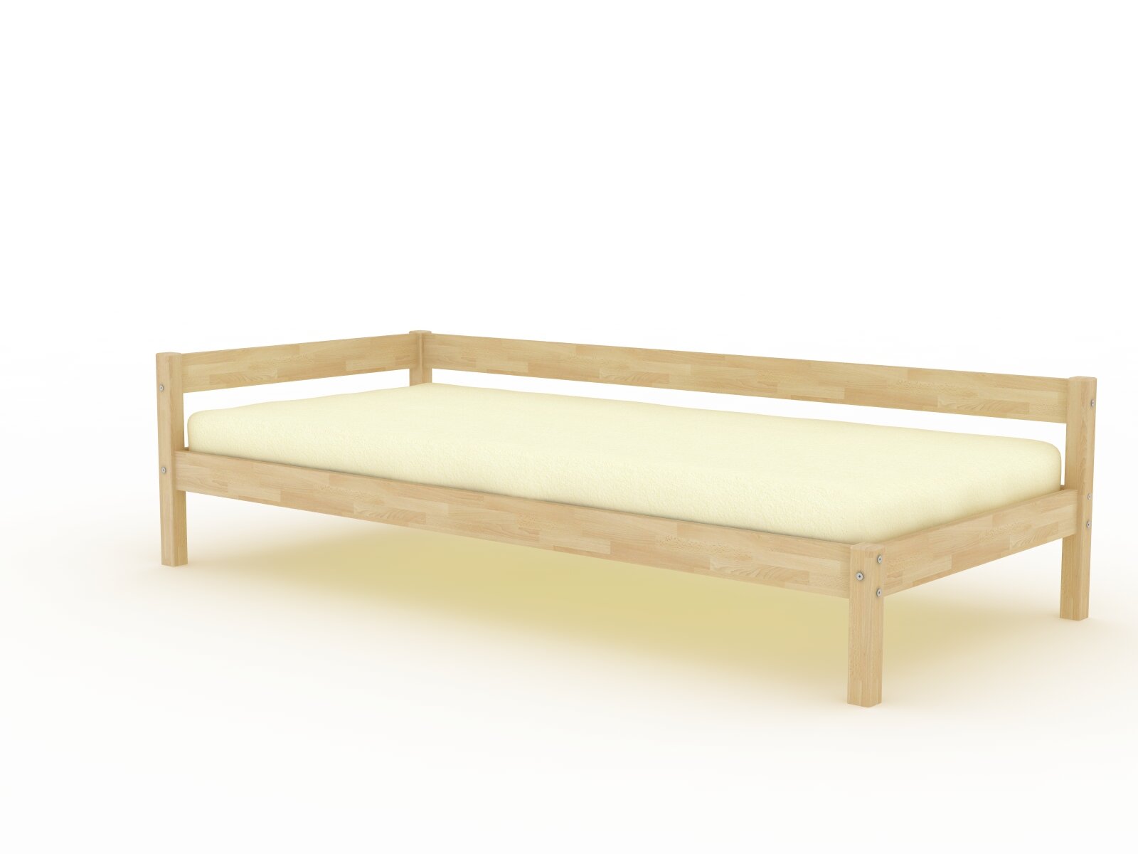 Кровать тахта "Берёзка 3.1" левая без покрытия, 70x200 см, ORTMEX